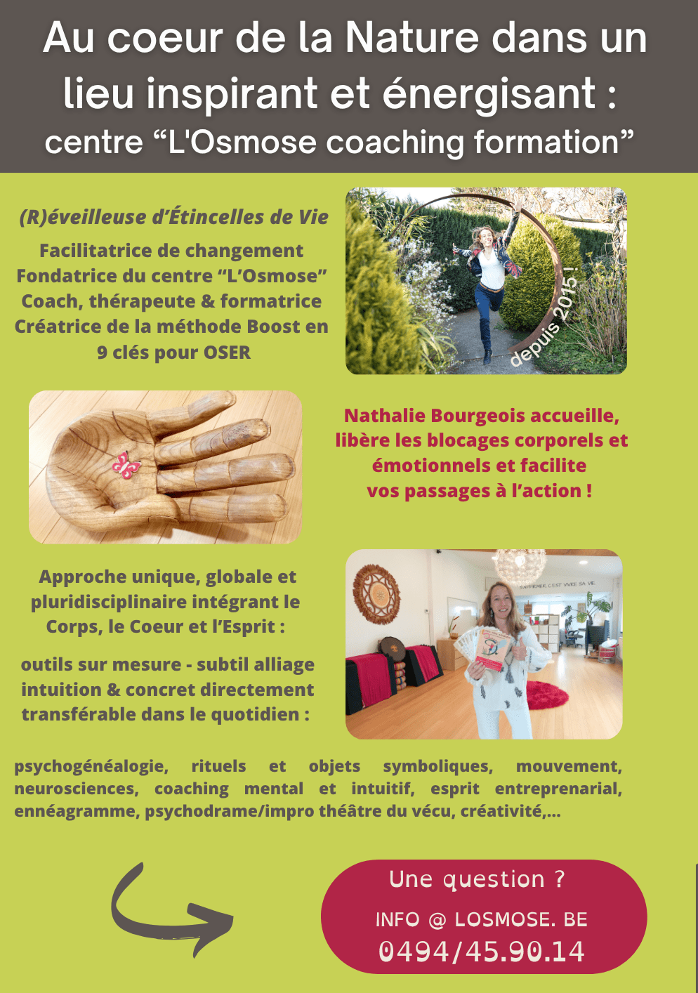 Coaching perso pro holistique rituel libération blocages et reconnaissance de soi N Bourgeois L Osmose